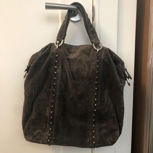 Stuart Weitzman charcoal grey bag